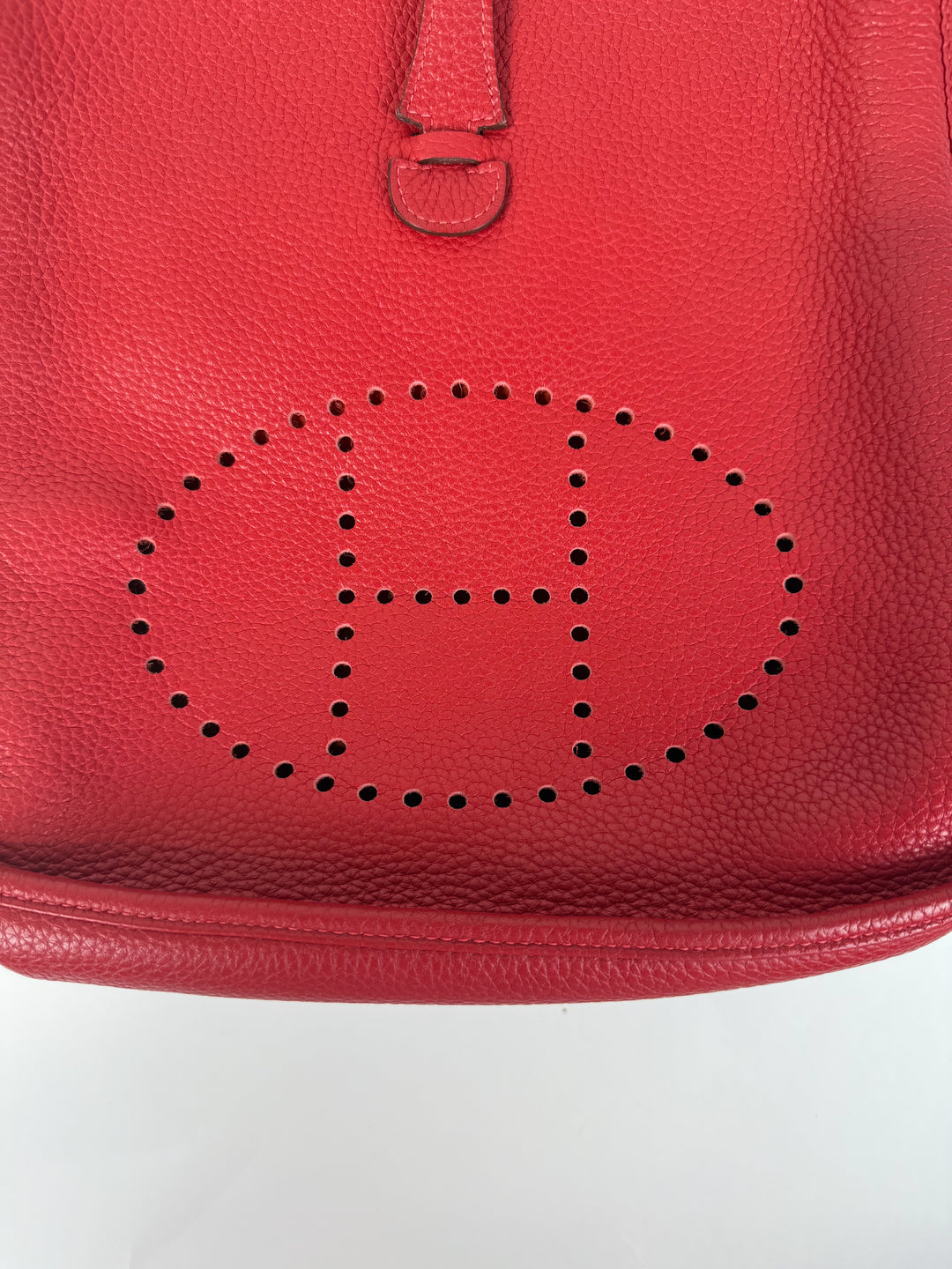 Hermes Clemence Evelyne in Rouge Casaque NWOT (retail $4,450)