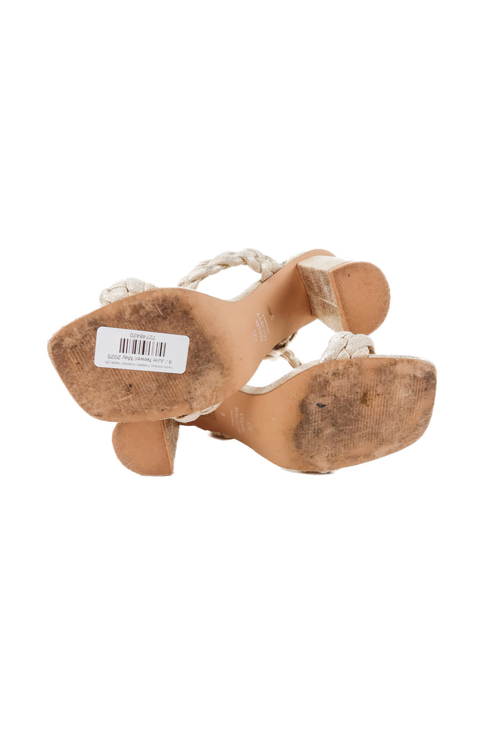oasis society metallic braided heels (9)