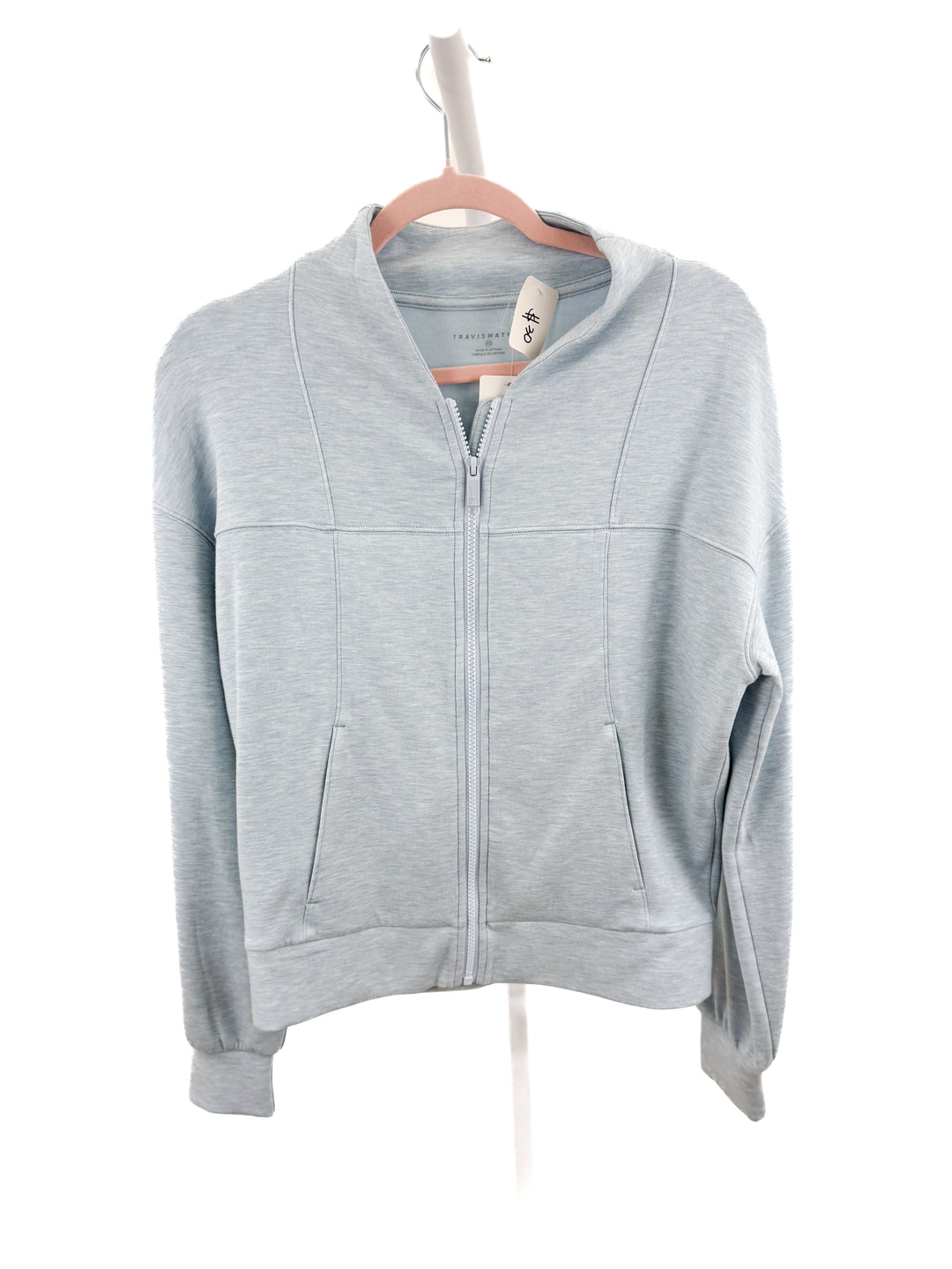 Travis Mathew light blue zip-up (XS)