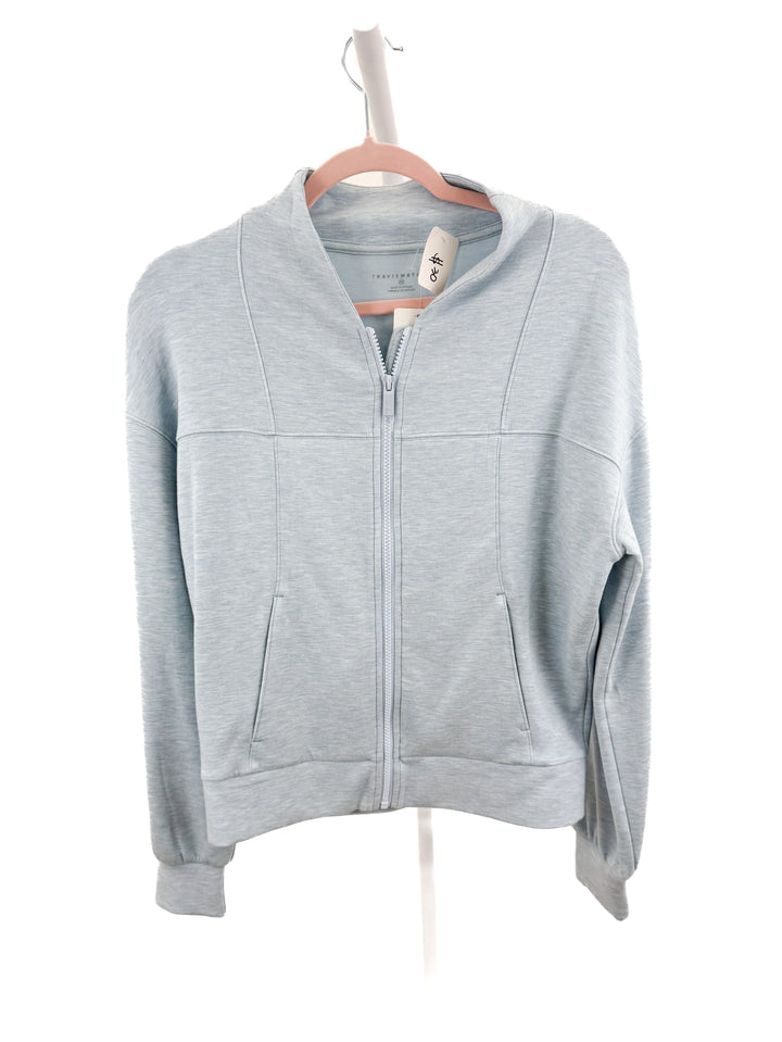 Travis Mathew light blue zip-up (XS)