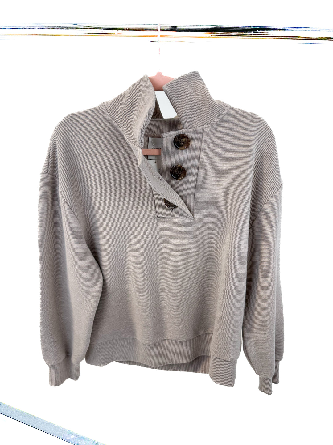 Varley button sweater (M)