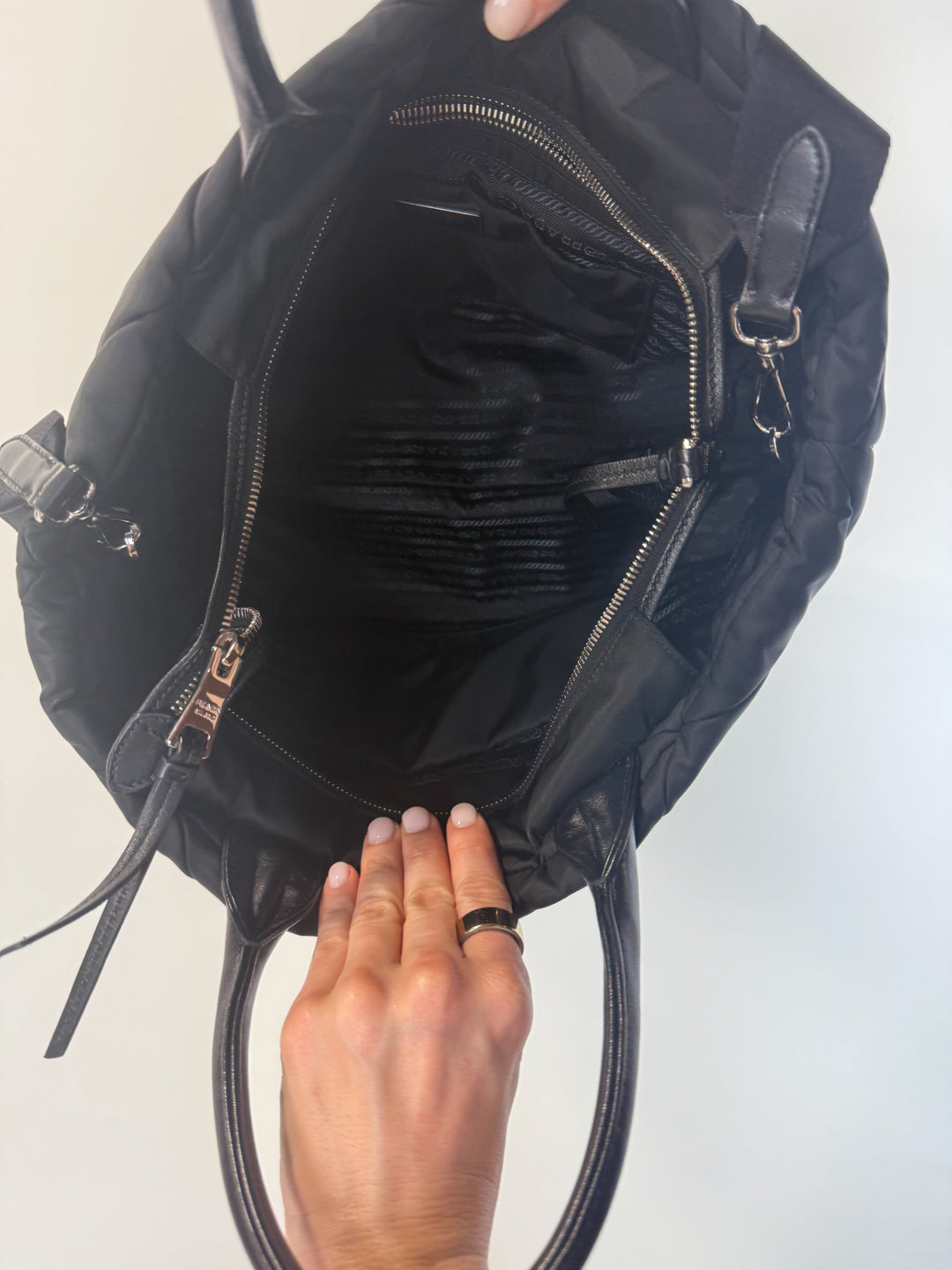 Prada Nylon Re-Issue Medium Padded Tote (retail $2,850)