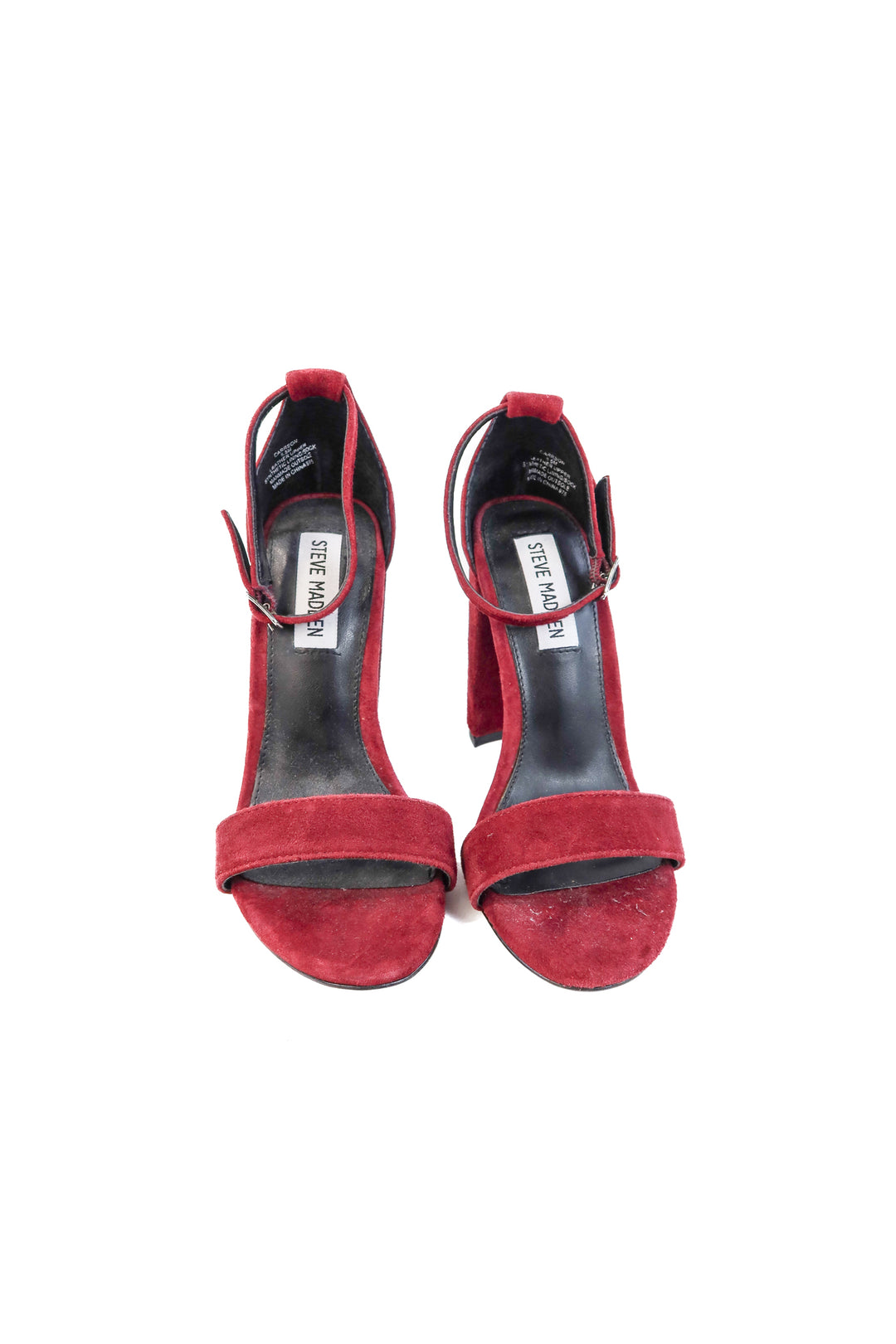 Steve Madden dark purple velvet heels (5.5)
