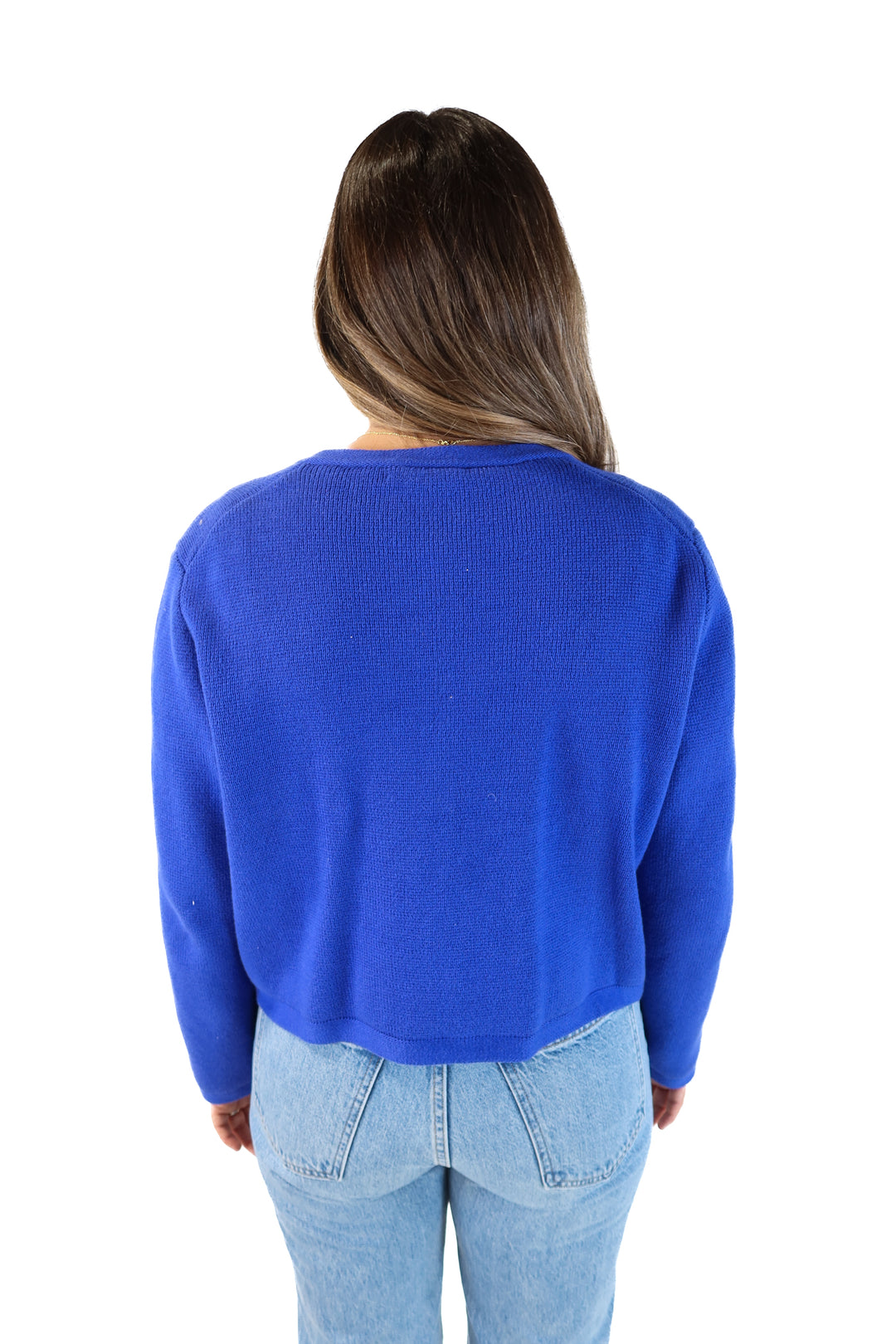 J.crew colbat blue cardigan (L; retail $89.90)