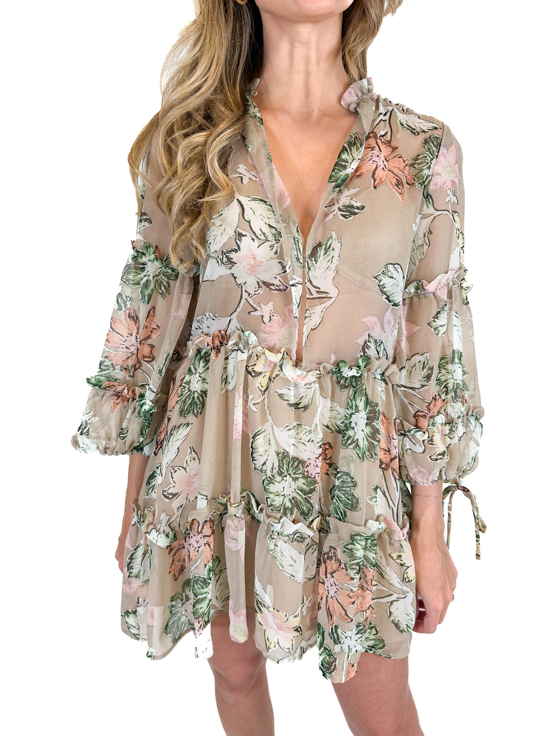 Here Comes the Sun Floral Dress (XS)