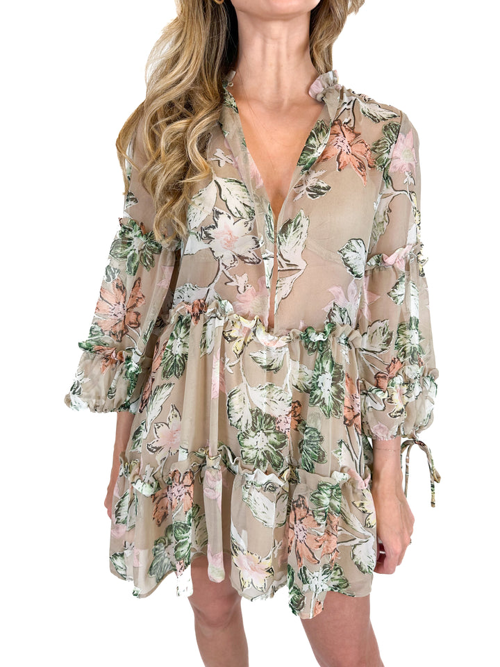 Here Comes the Sun Floral Dress (XS)