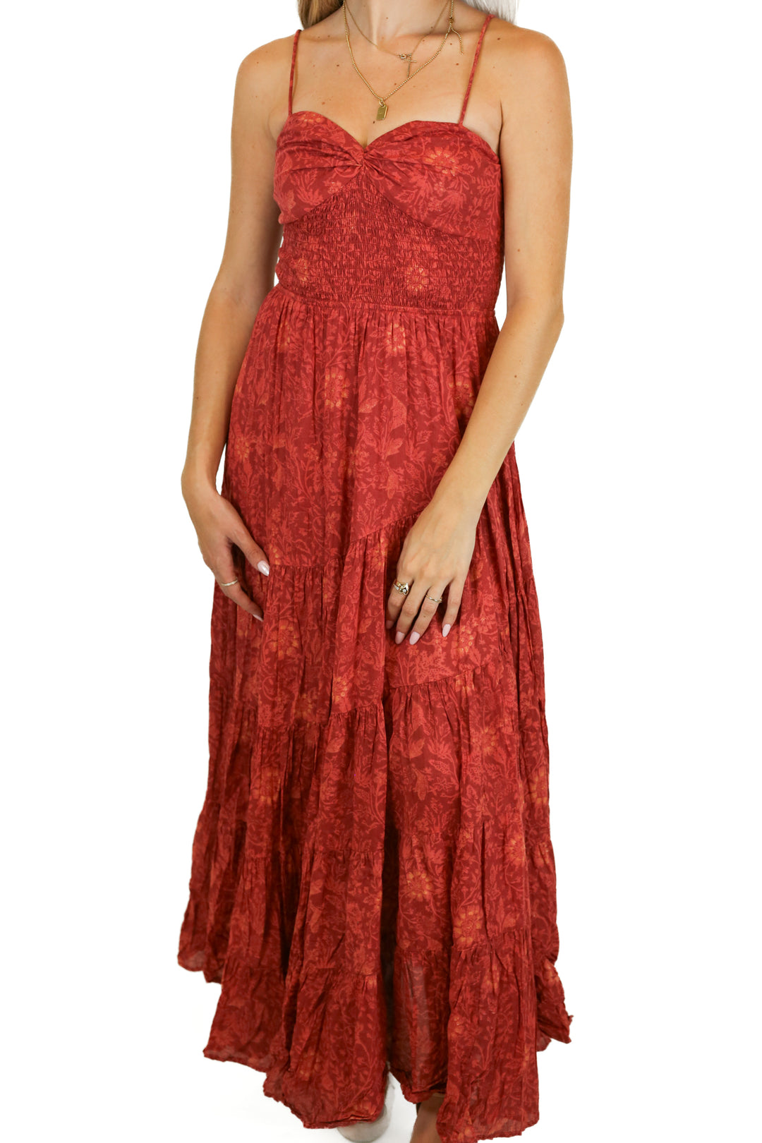 Free People Floral Maxi Dress (XS)