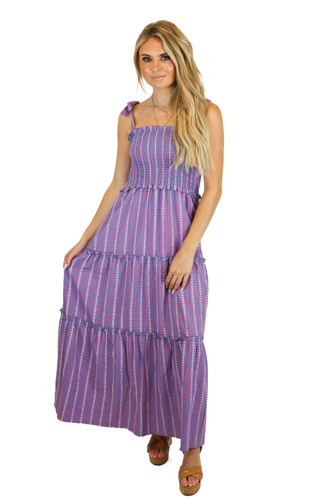 Staccato Tie Strap Maxi Dress (S)