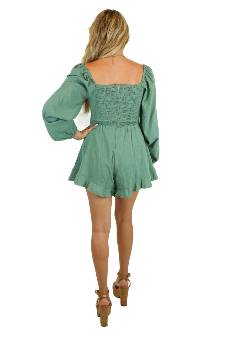 Petal + Pup Teal Romper (4)
