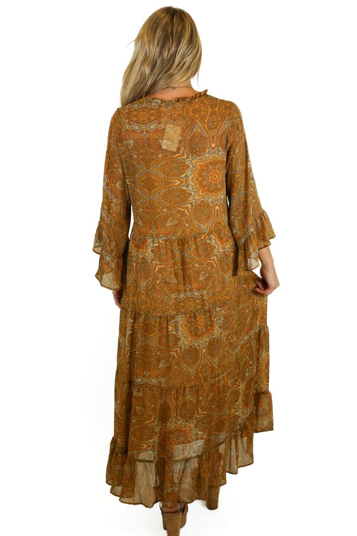 Show Me Your Mumu Paisley Printed Maxi Dress (XS)