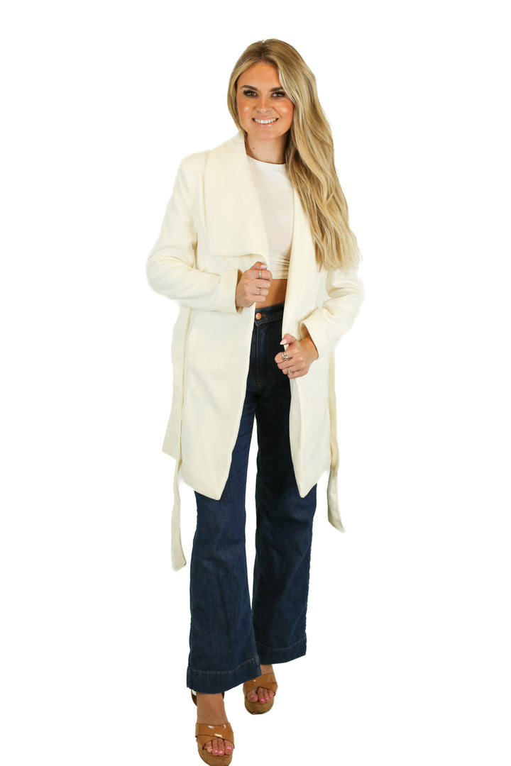 Love Tree Cream Coat (S)