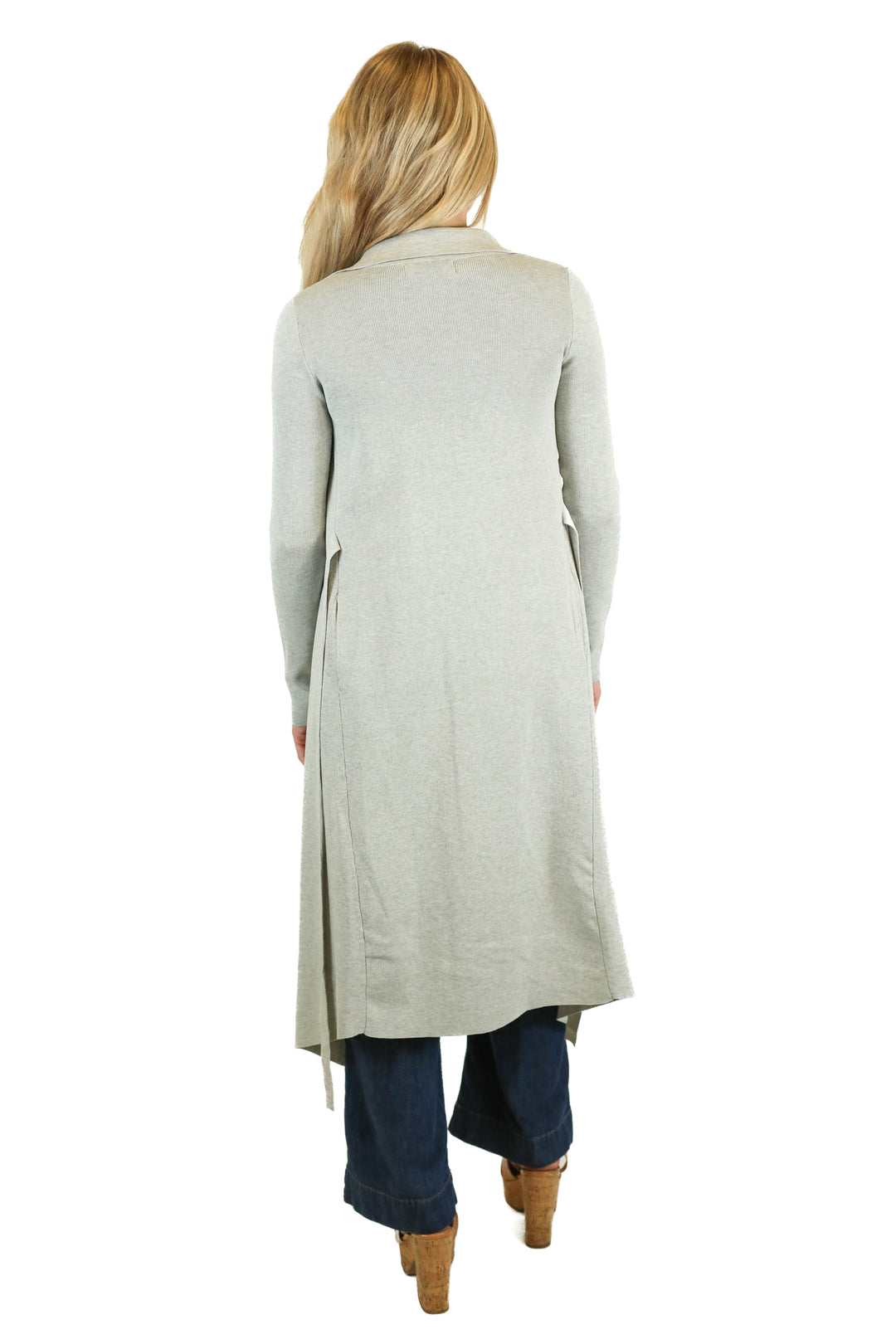 Petal + Pup Grey Audrina Long Line Cardigan NWT (2; retail $109)