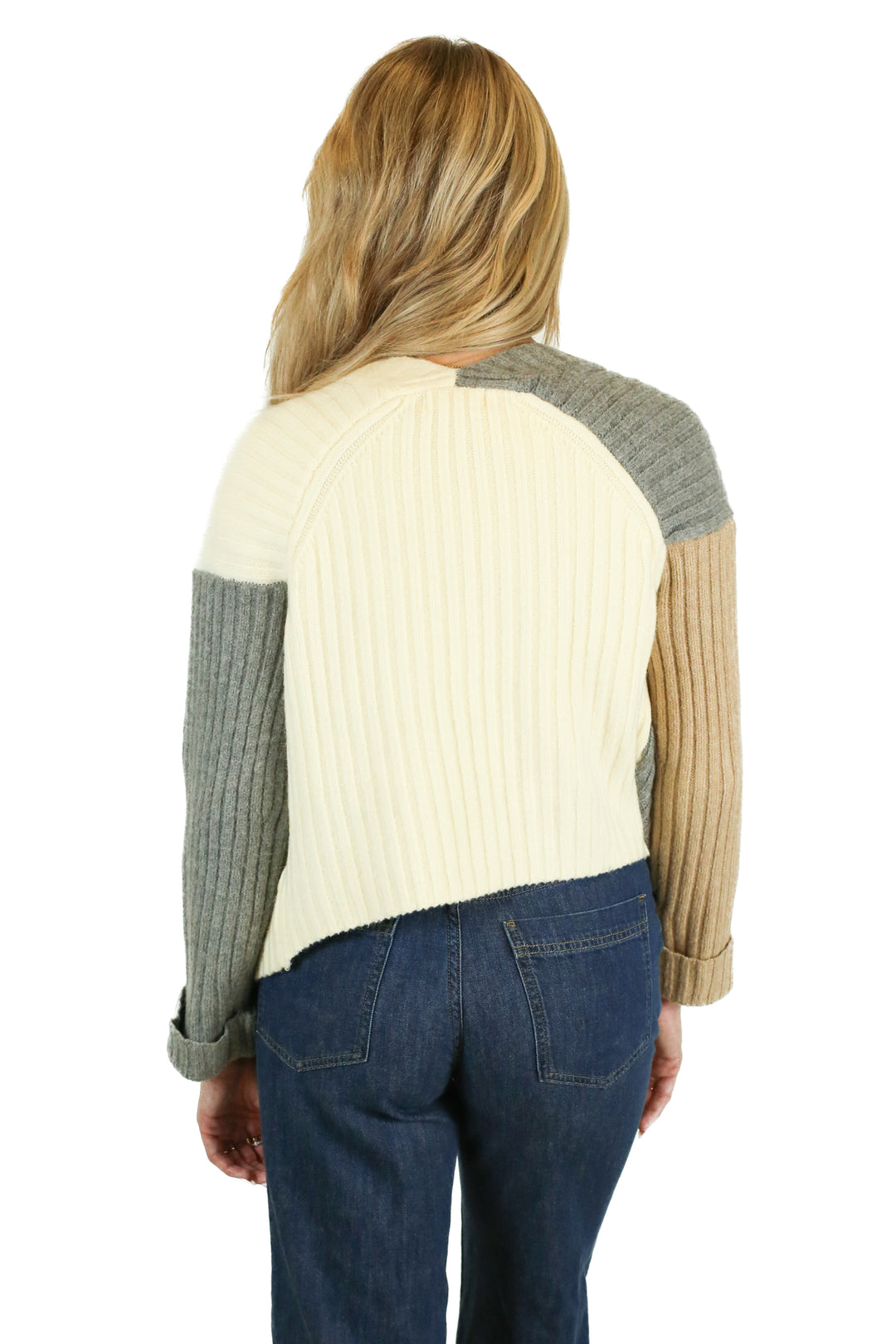 Promesa Color Block Button Front Carsdigan (S)