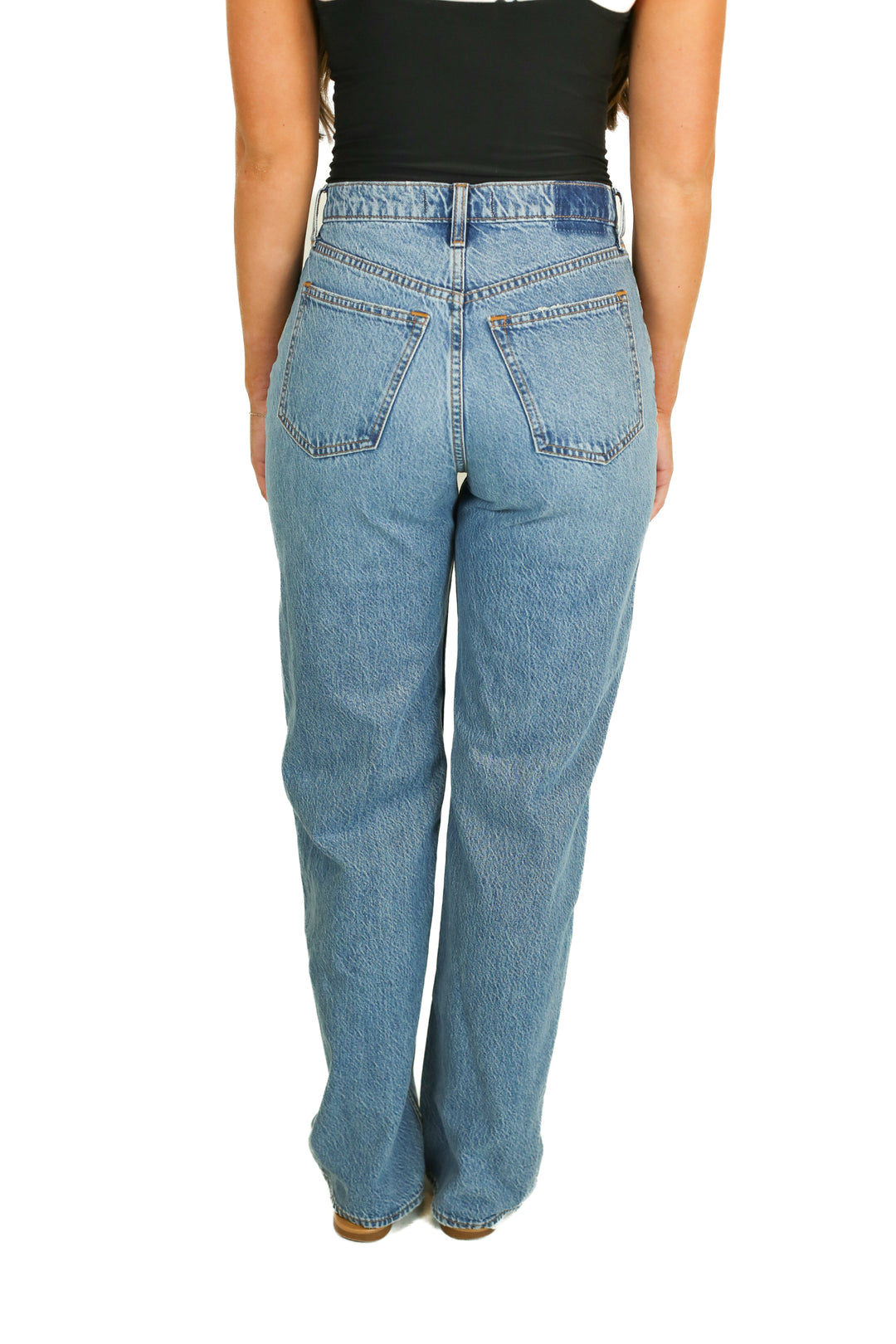 Abercrombie Medium Wash Loose Fit High Rise Jeans NWT (26/2L; Retail $90)