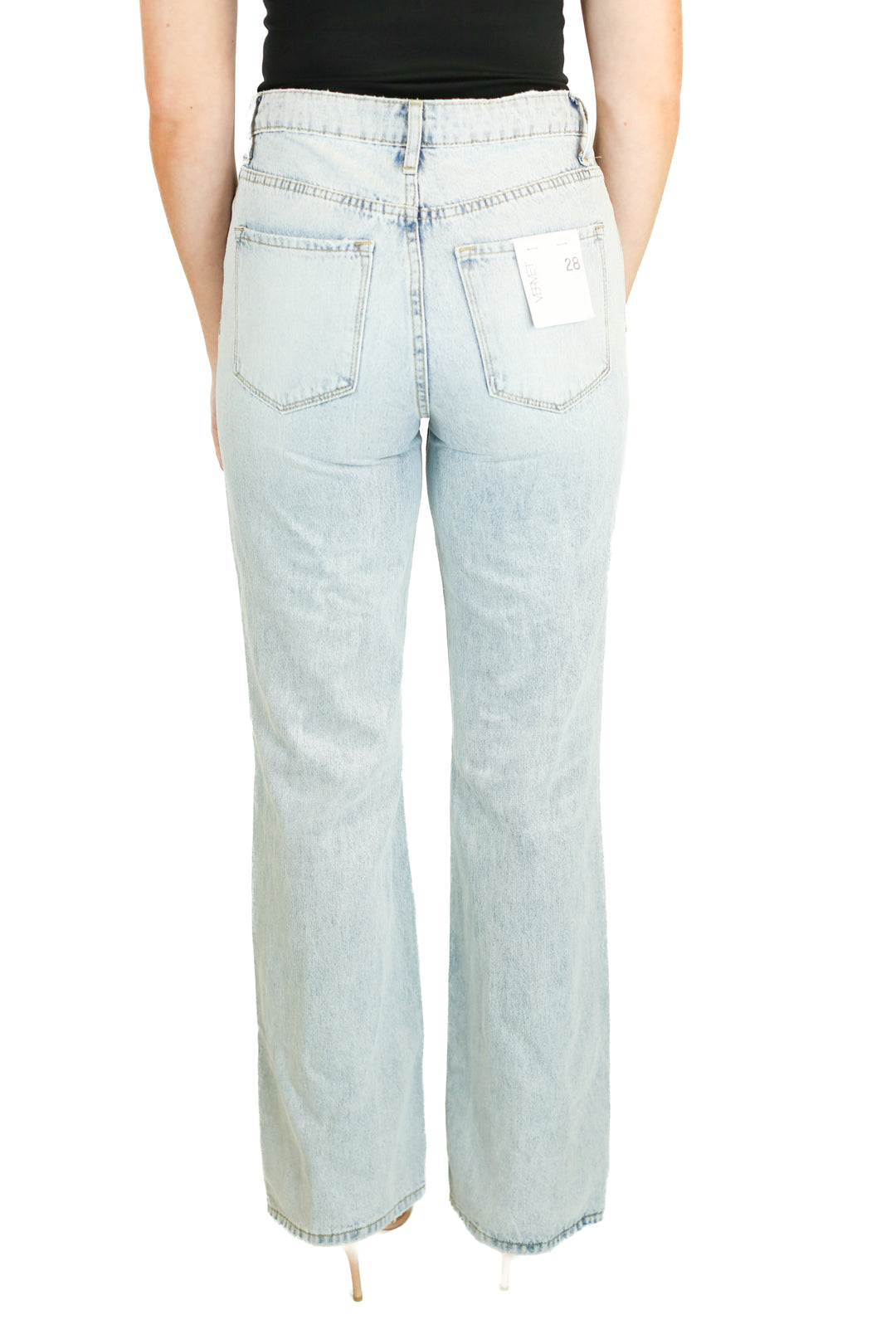 Vervet Light Wash Wide Leg Jeans NWT (28; Retail $65)