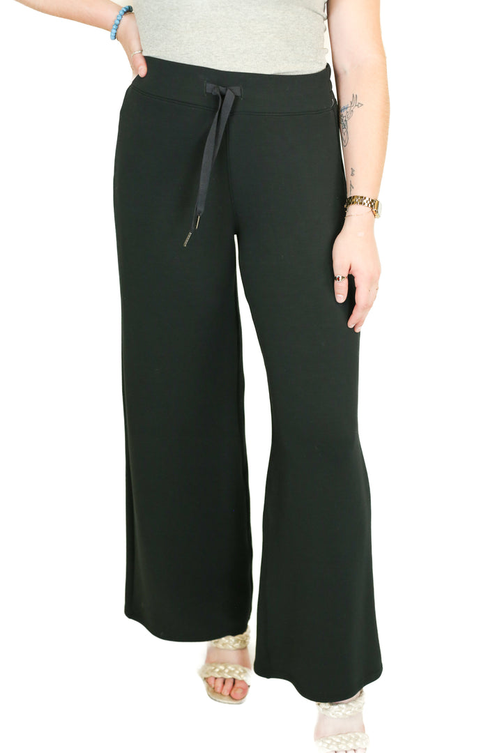 Spanx Black Air Essentials Wide Leg Pants (M)