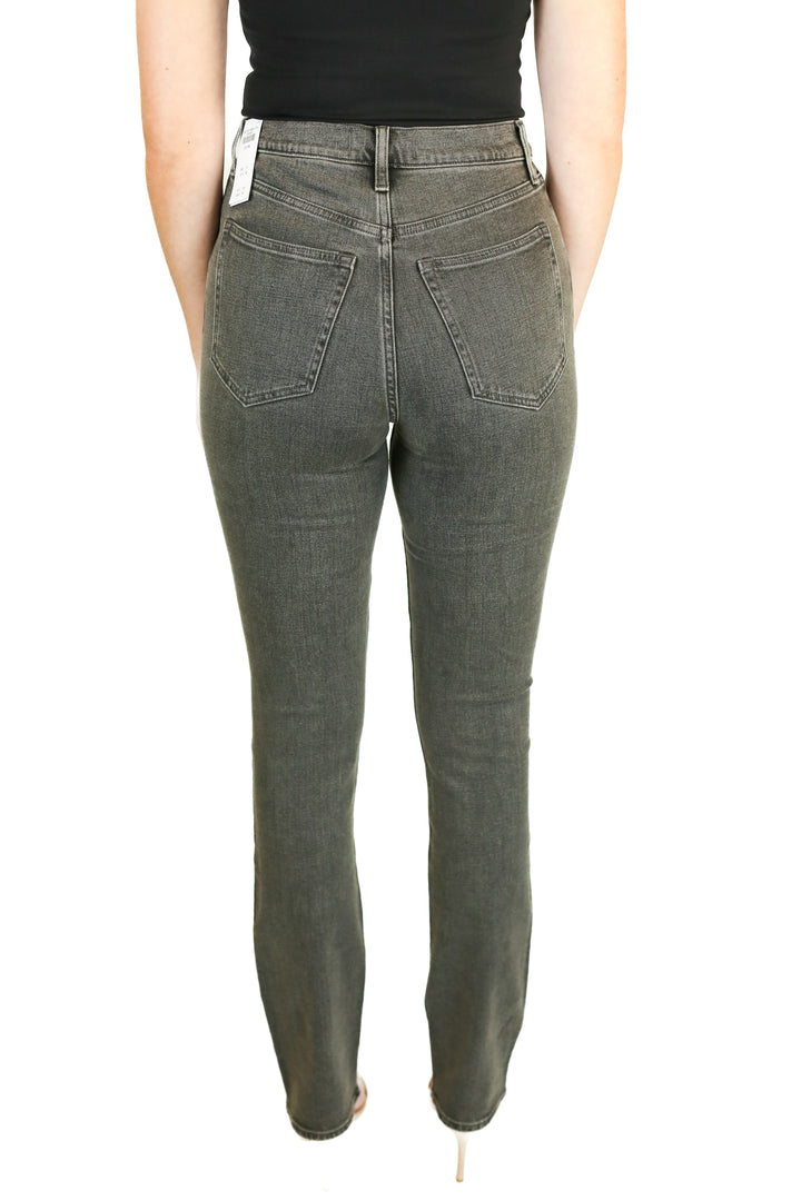 Abercrombie Faded Black High Rise Slim Straight Jeans (26/2L)