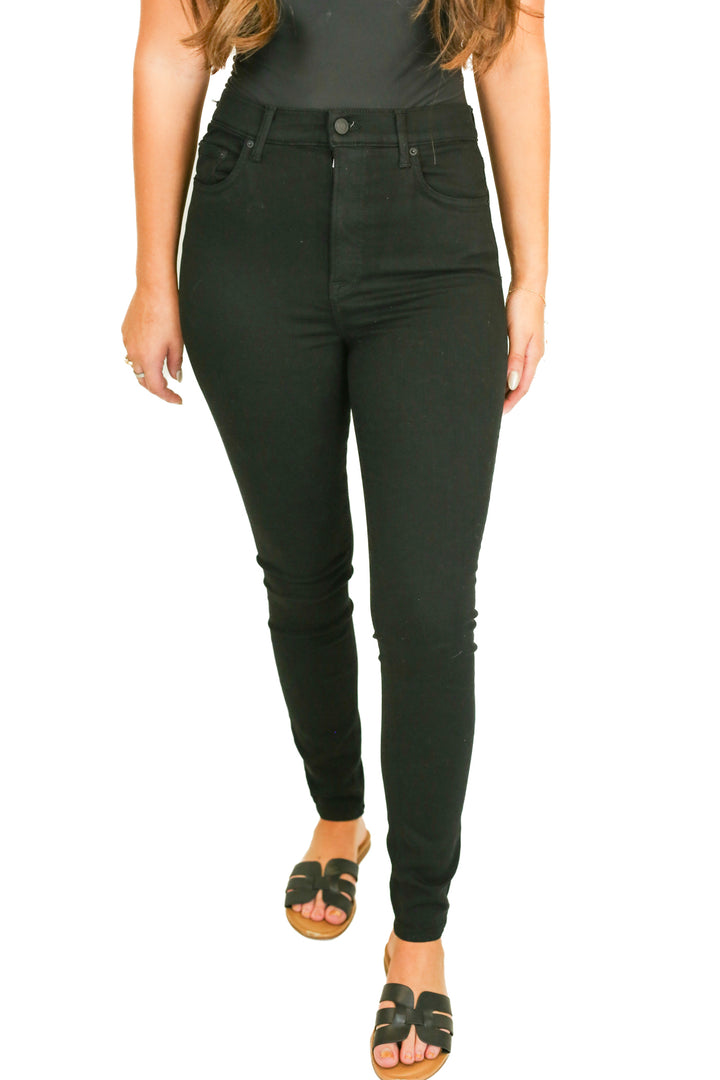 Grlfrnd Black High Rise Stretchy Skinny Jeans NWT (28; retail $195)
