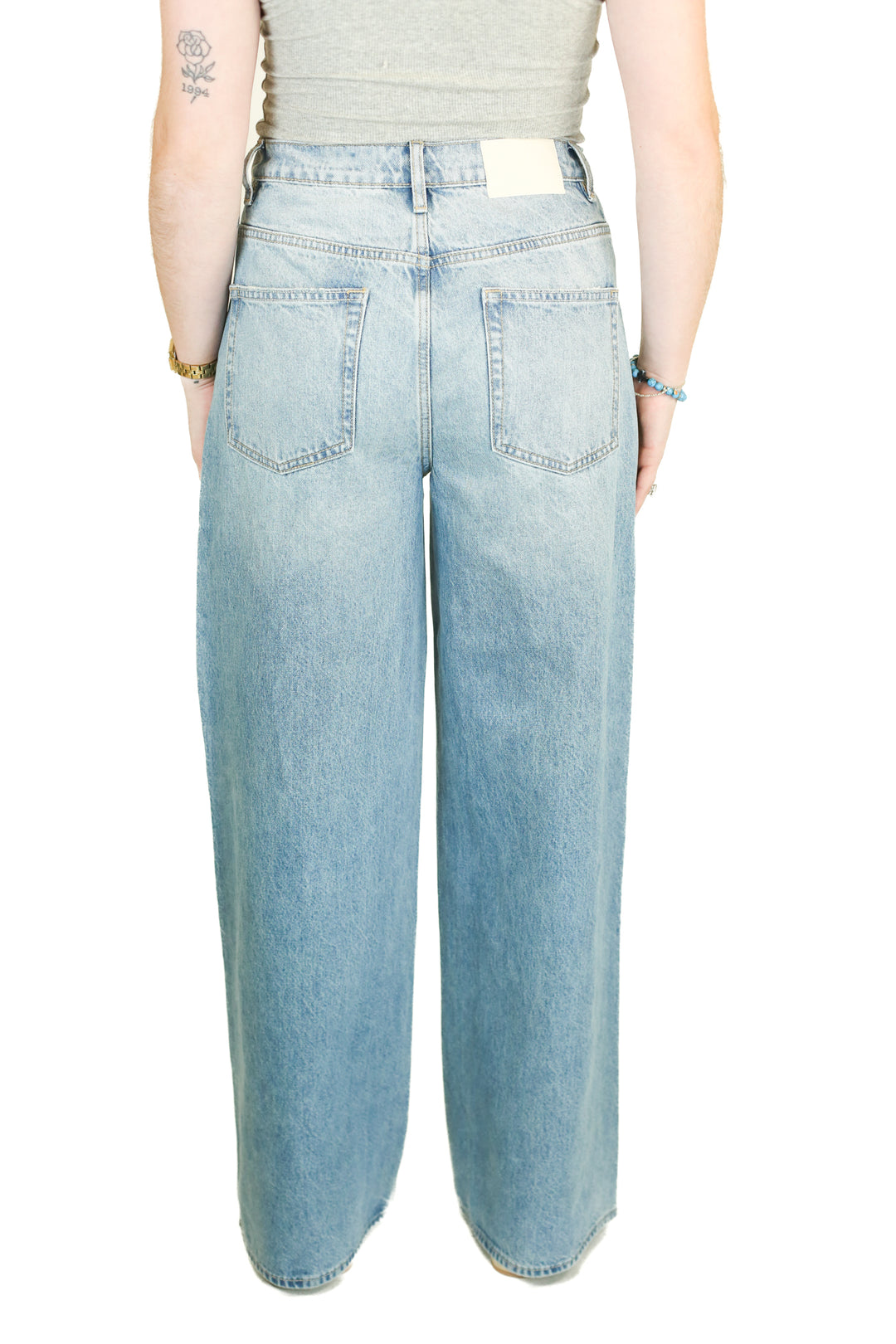 Grlfrnd Drawstring Baggy Wide Leg Jeans (27)