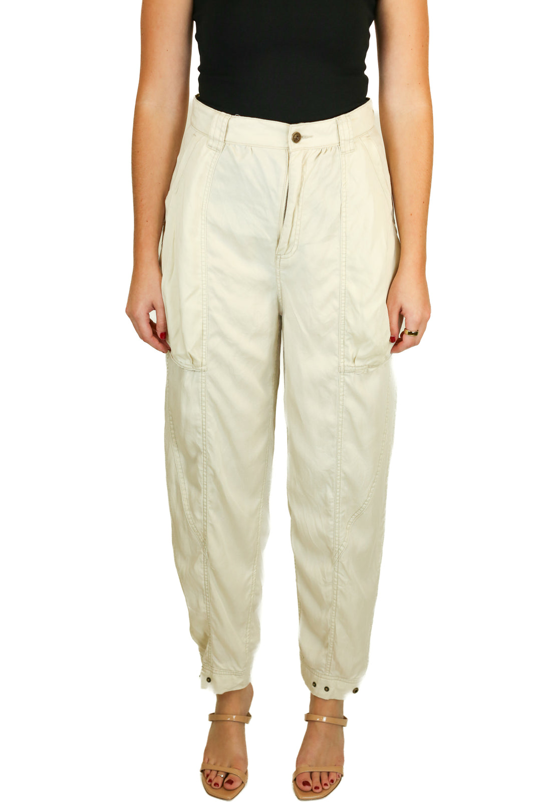 Urban Outfitters Sand Wide Leg Pants (6)