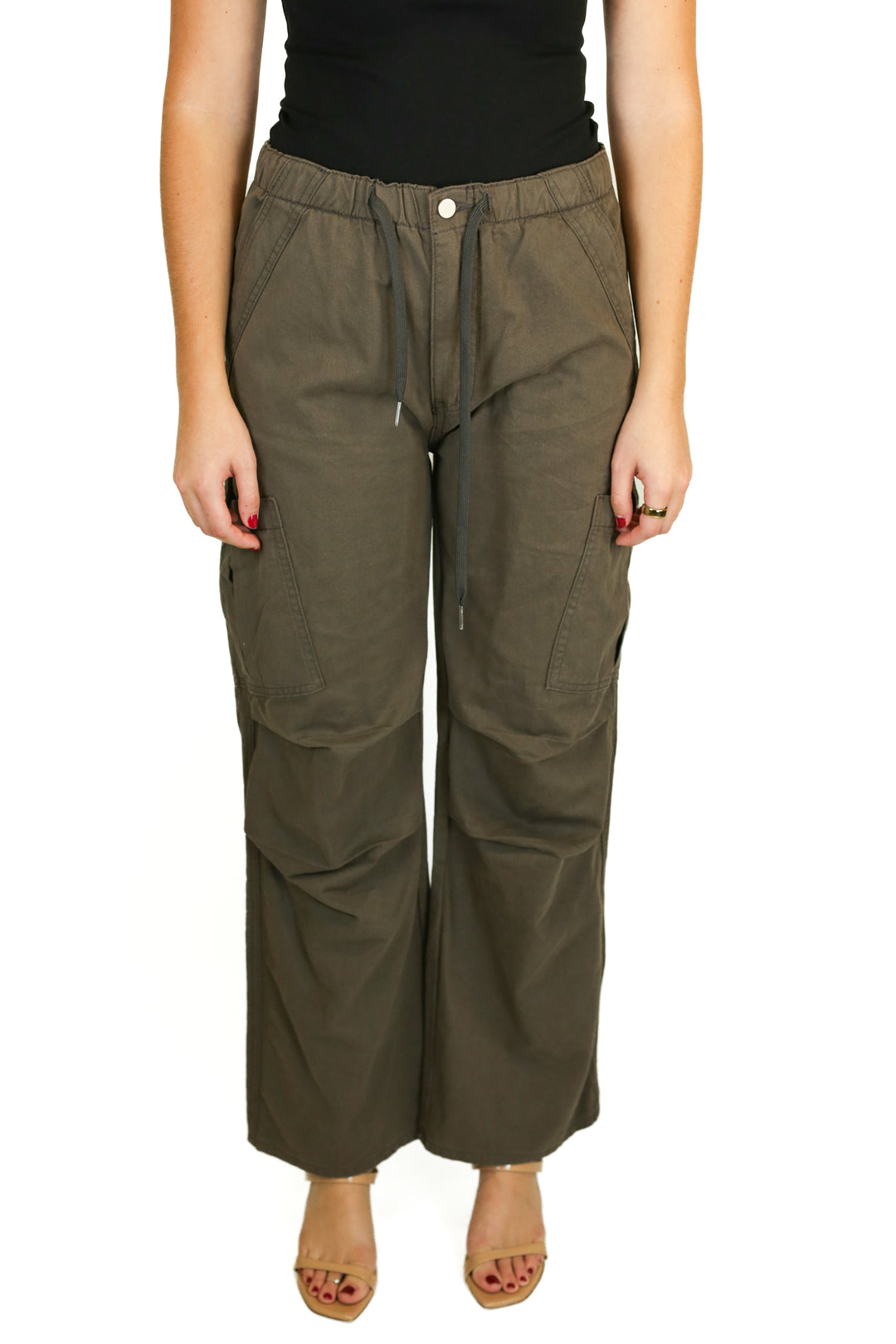 Cider Brown Wide Leg Cargo Pants NWT (L)