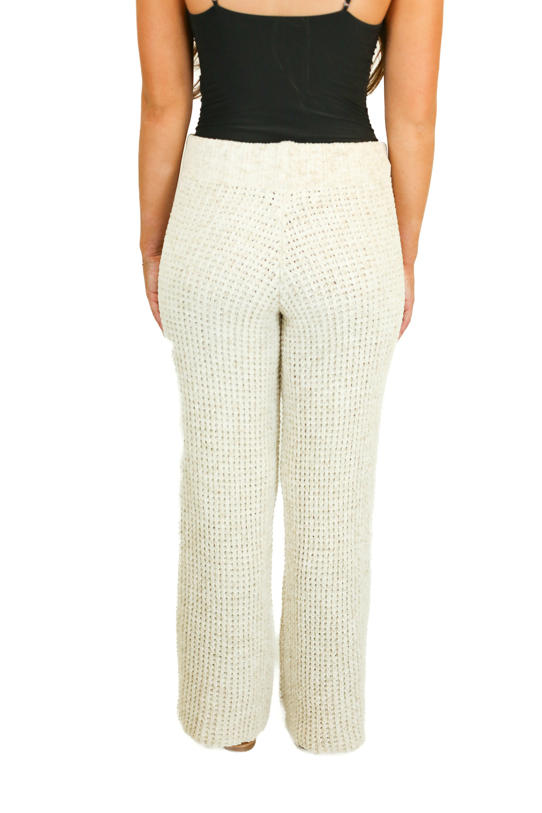 Beach Riot Beige Chenille Flare Pants (M)