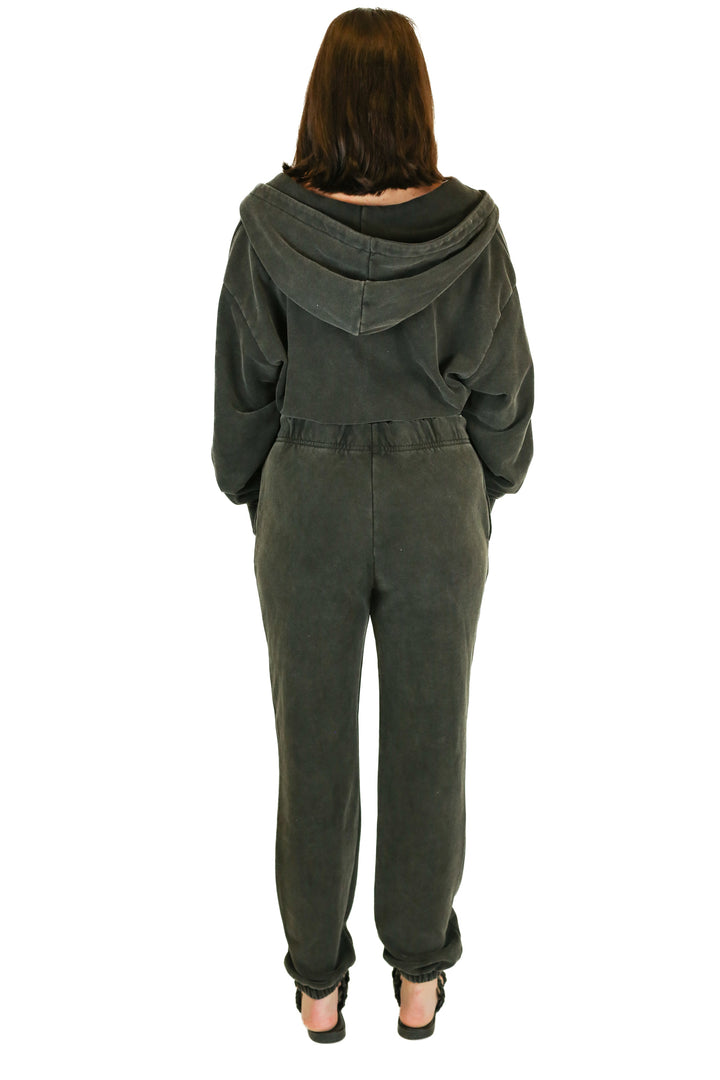 Milkstain Vintage-Wash Black Sweatsuit Set NWT (M)