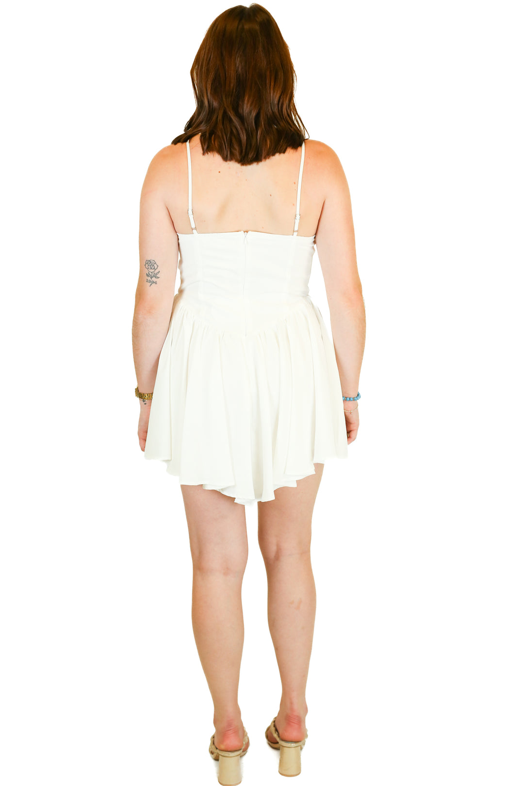 More To Come White Mini Dress NWT (M; Retail $84))