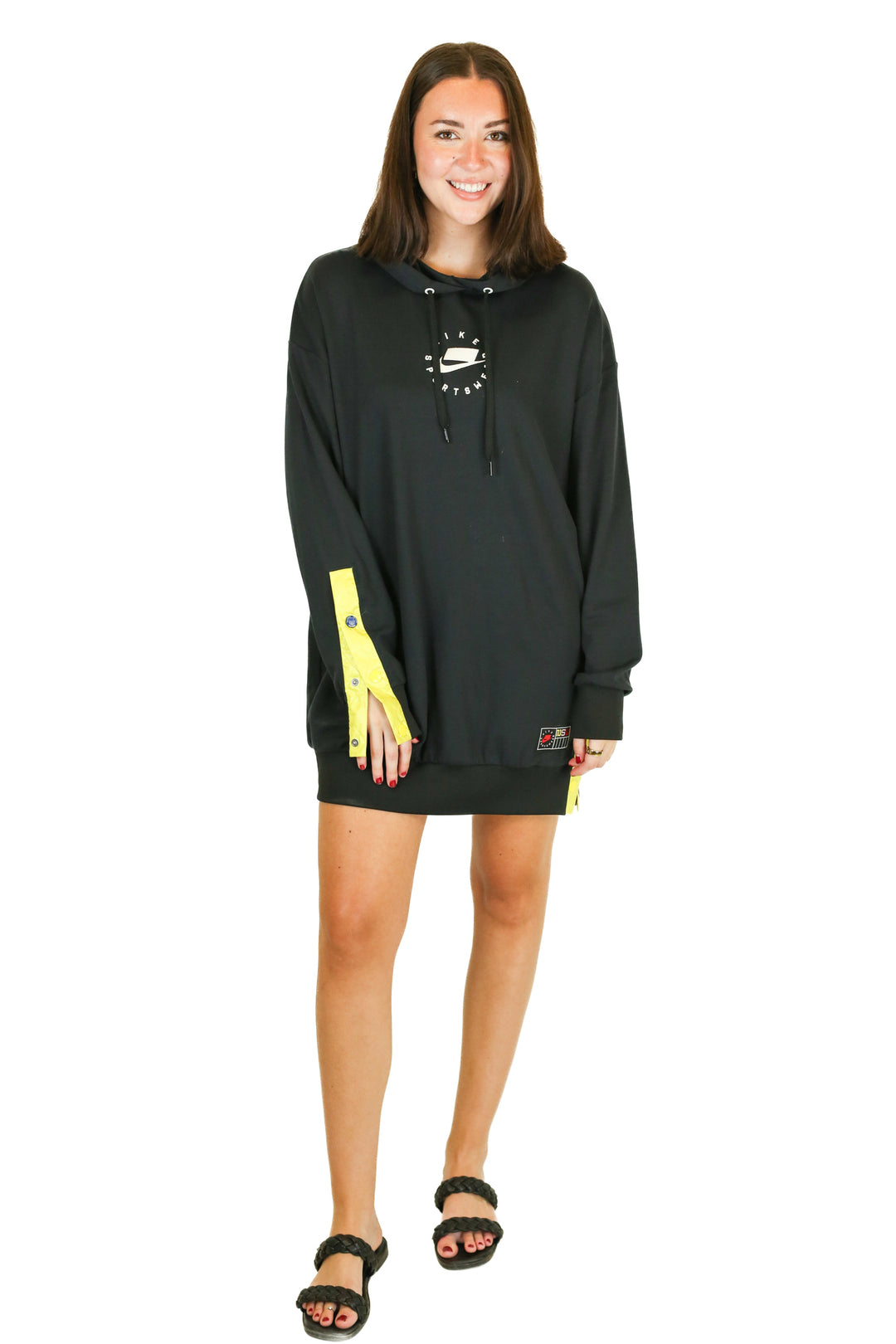 Nike Sportswear Black Hoodie Dress (S)