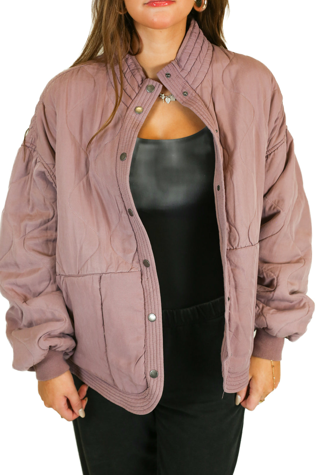 Blank NYC Dusty Mueve Quilted Jacket NWT (M)