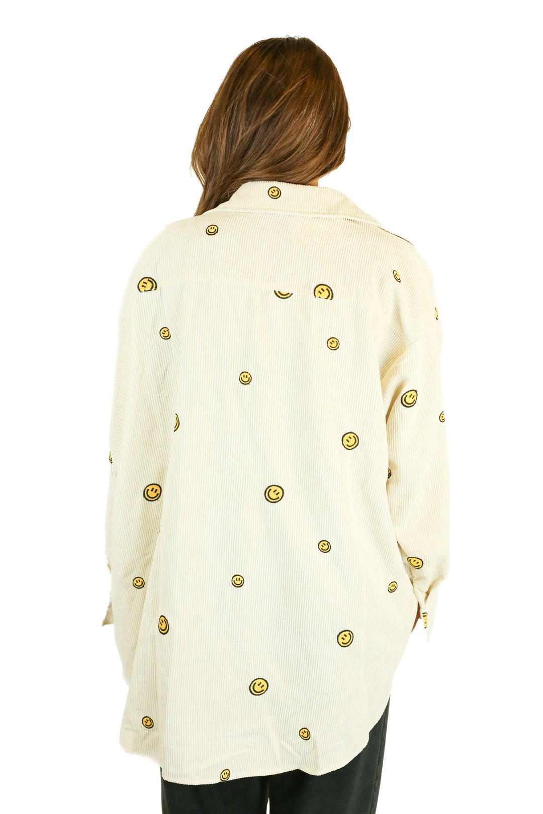 The Post Beige Corduroy Smile Shacket (L)