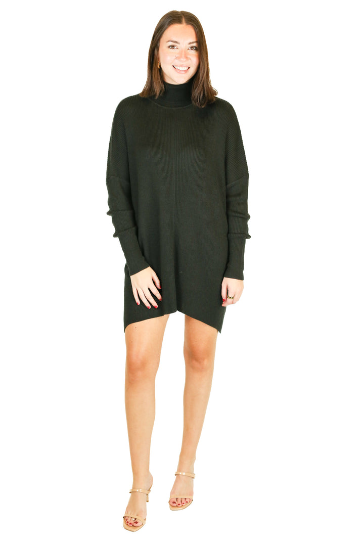 Lovers + Friends black turtle neck sweater dress (M)
