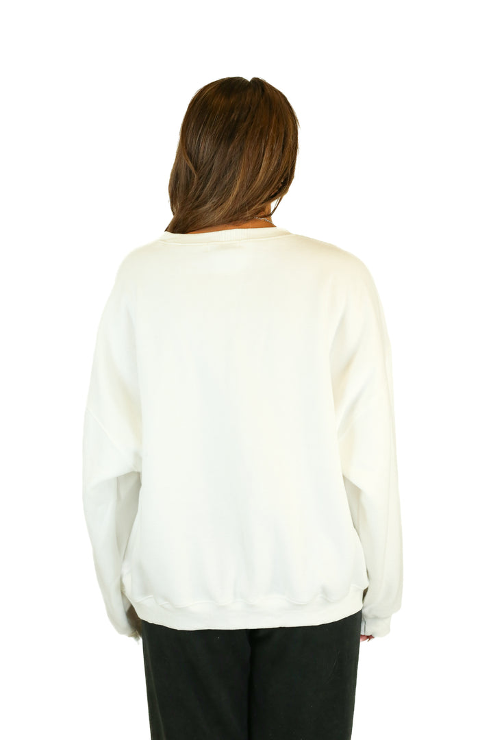 petal + pup white los angeles crewneck (XL) NWT