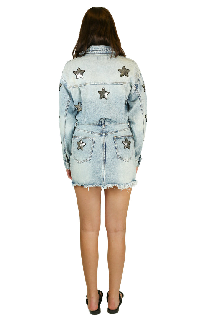 Buddy love star denim dress NWT (s)