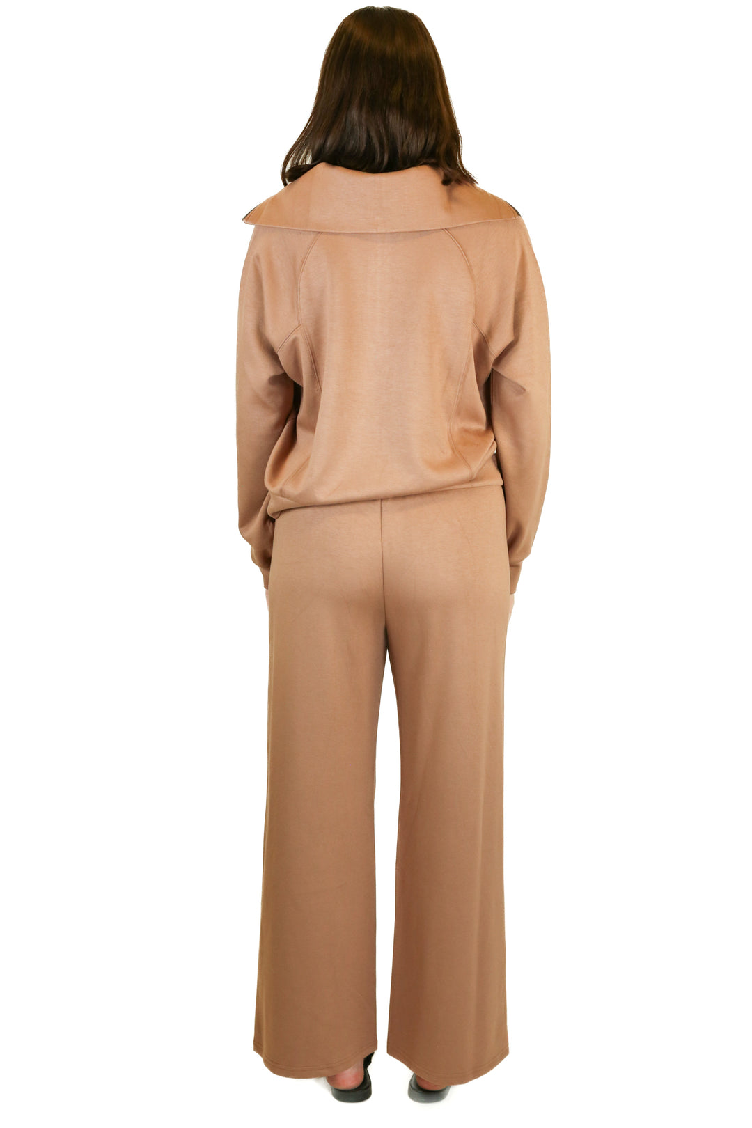 pink lily brown sweat set (M)