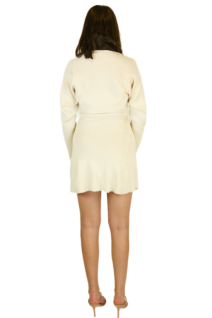 Klesis cream dress with shawl NWT (s)