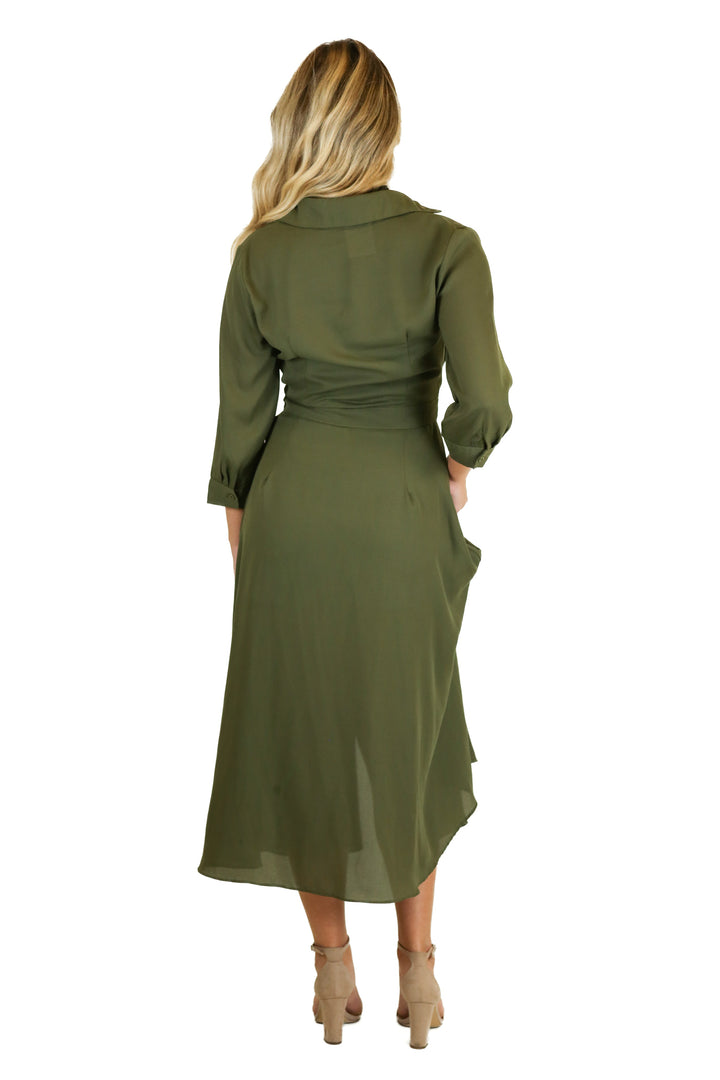 boohoo green sheer coat (6)