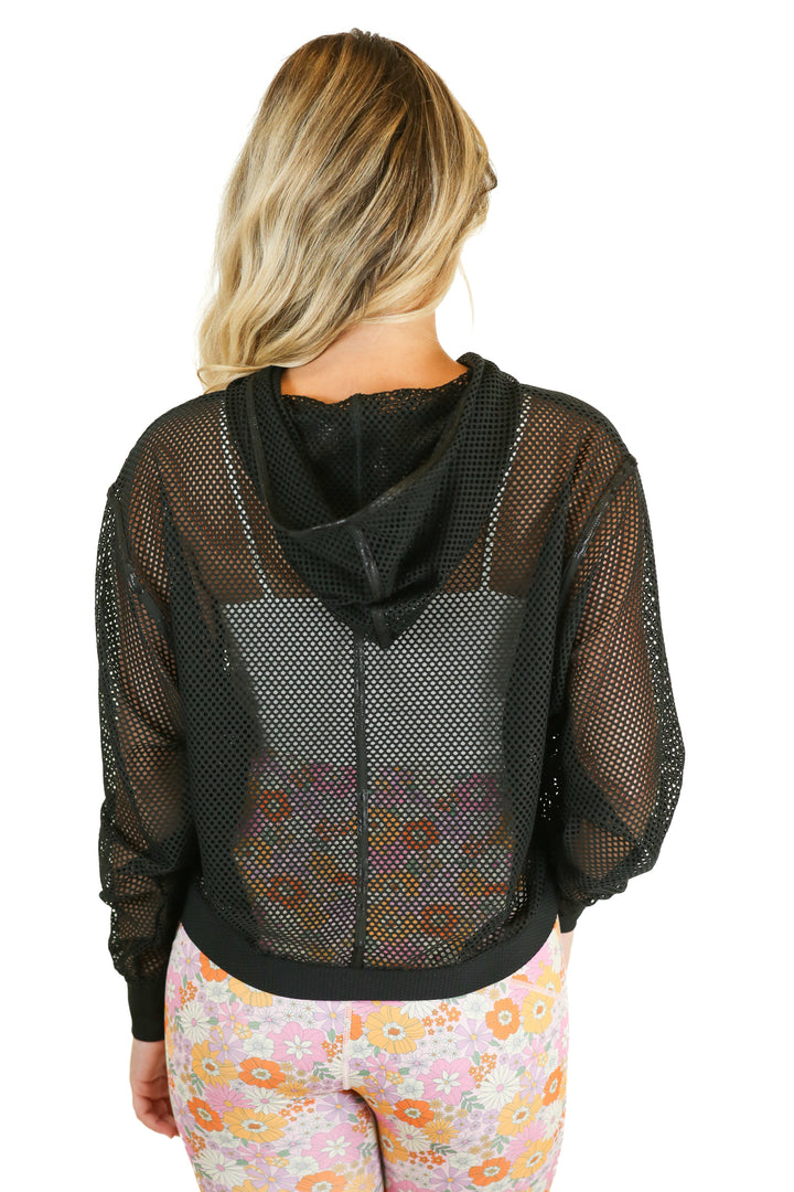 Puma fishnet hoodie (s)