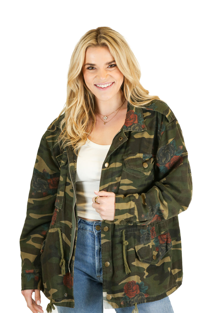 Addie rose camo jacket (s)