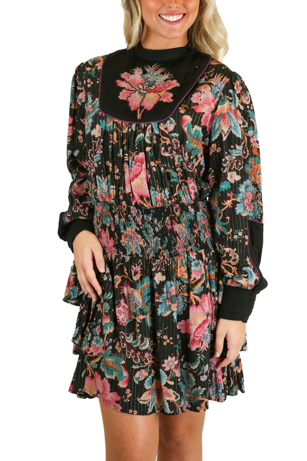 love the label smocked waist dress (s; retail $350)