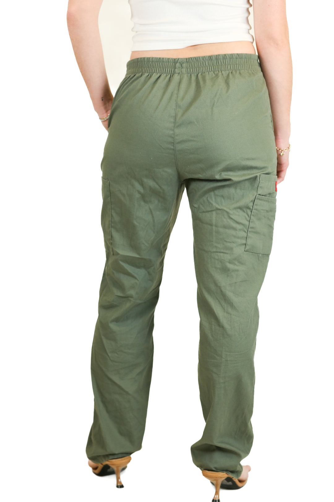 Dickies army green cargo pants (S)