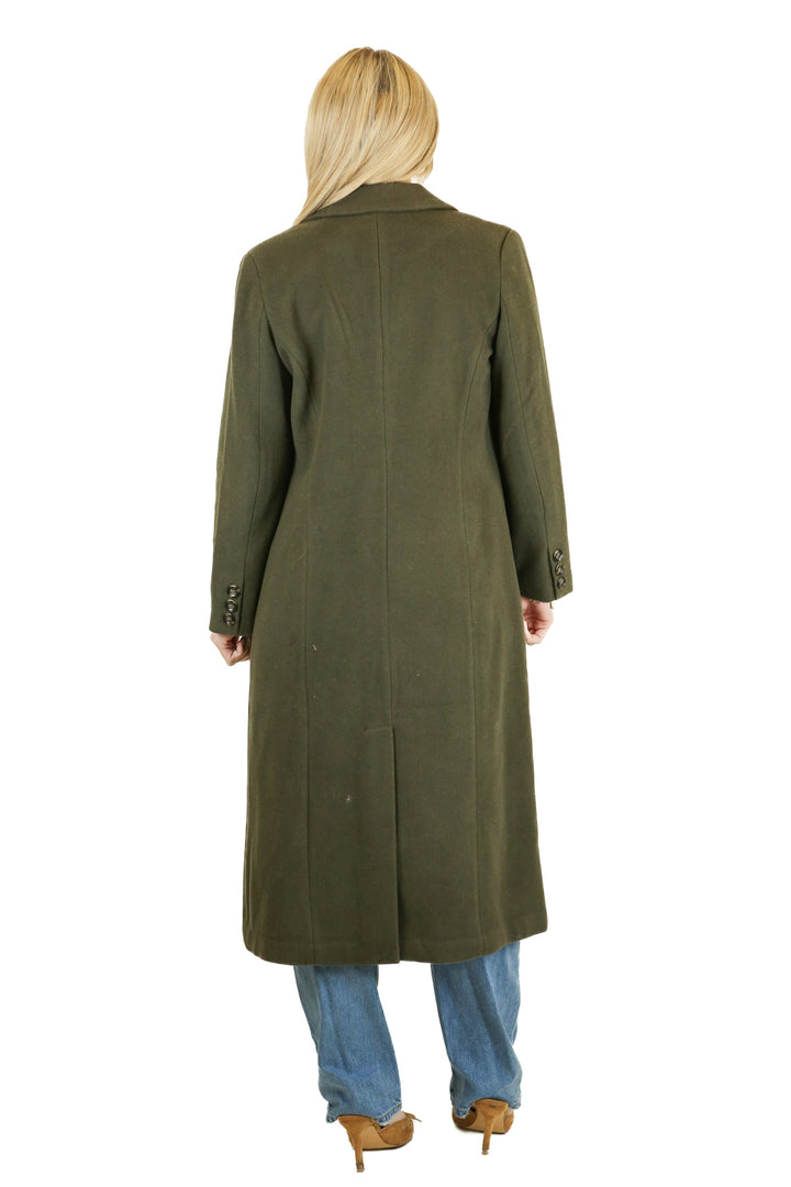 Chadwicks of Boston Olive Long Wool Coat (2P)