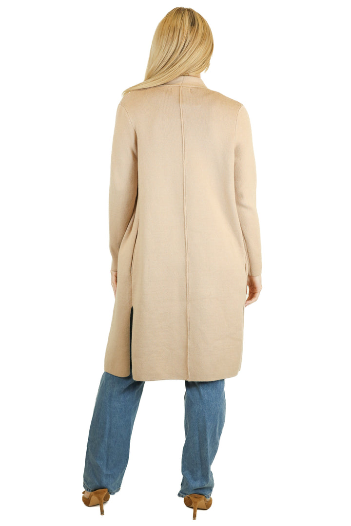 Chicwish Tan Open Front Knit Coat NWT (S)