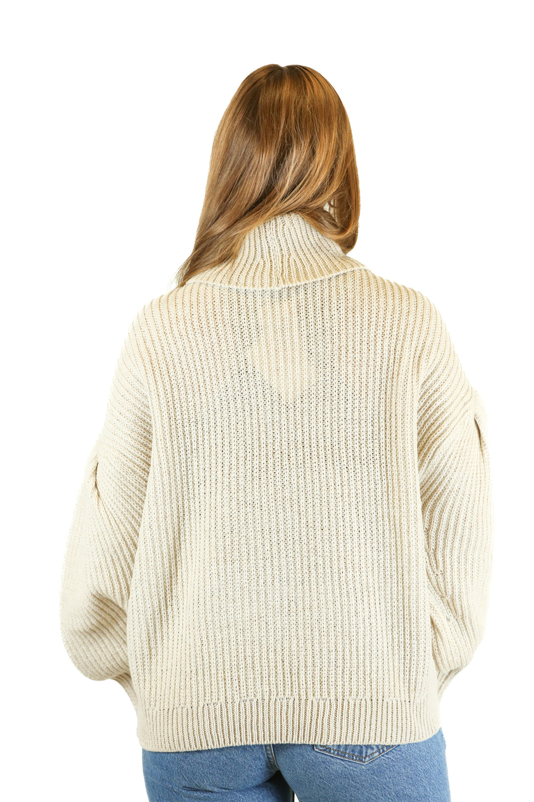 Free Assembly Beige Cowl Neck Sweater NWT (XL)