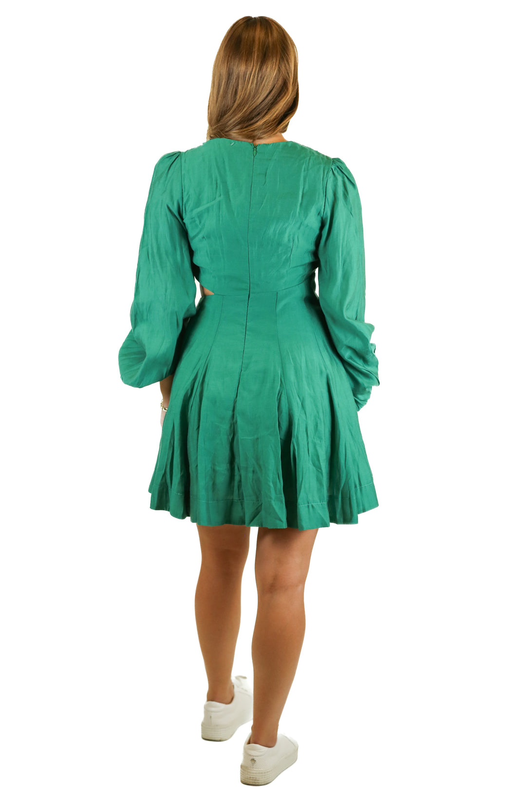 Petal + Pup emerald green cut out dress NWT (S)
