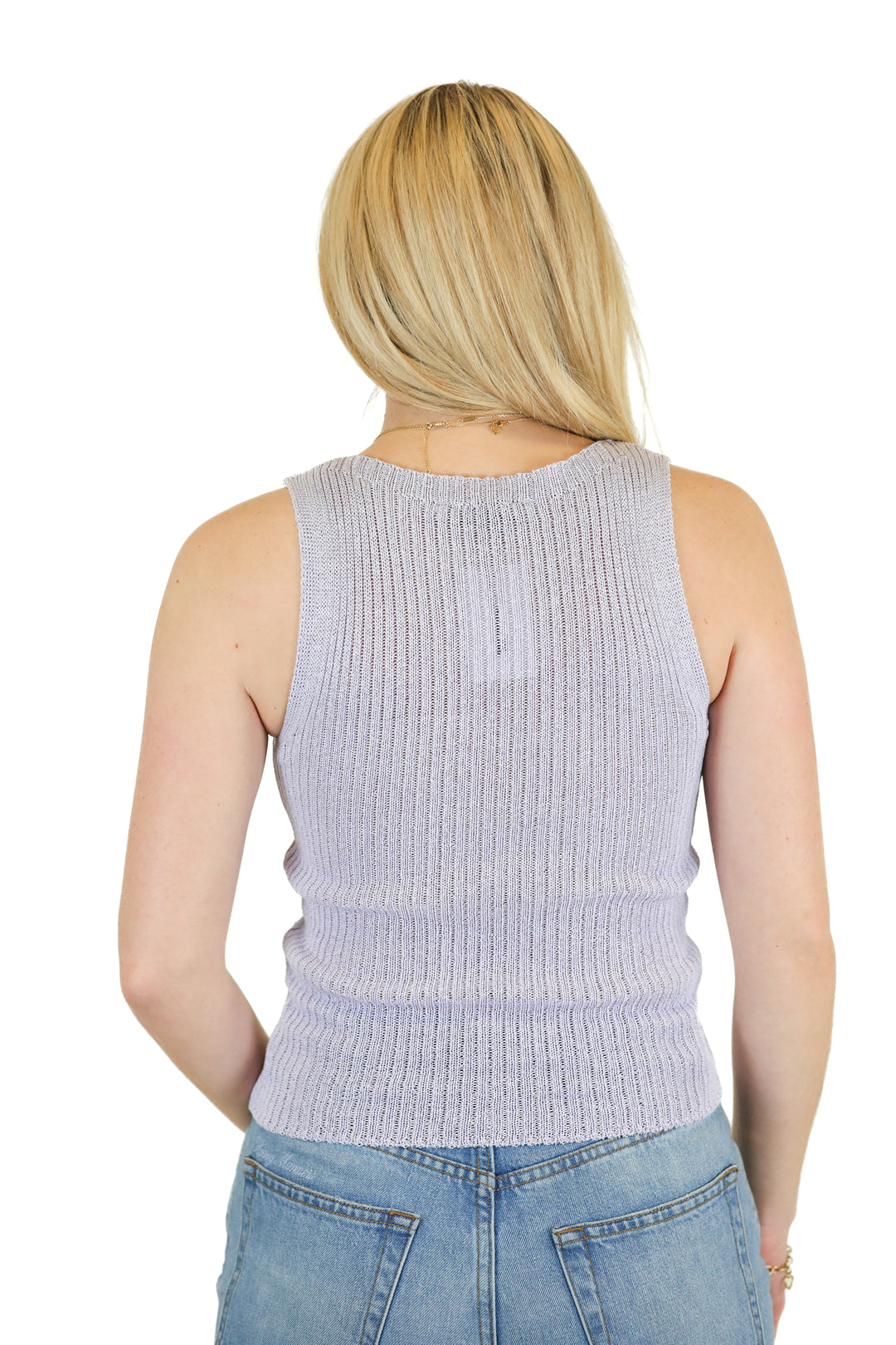 Zara Light purple knit tank (S)