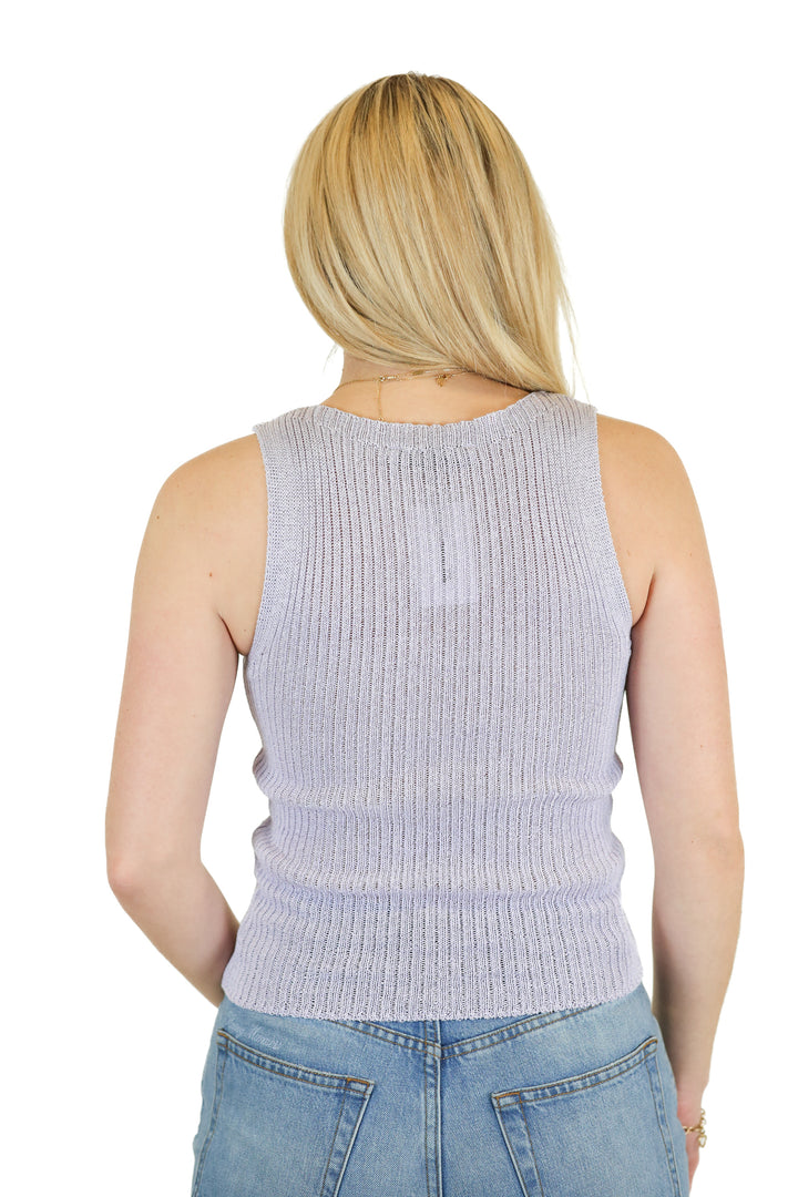 Zara Light purple knit tank (S)