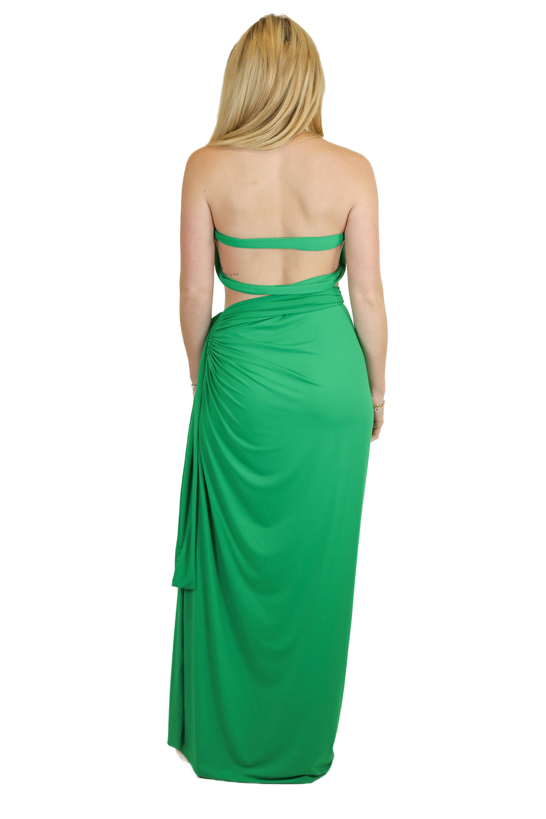 Vici emerald green midi skirt set (S)