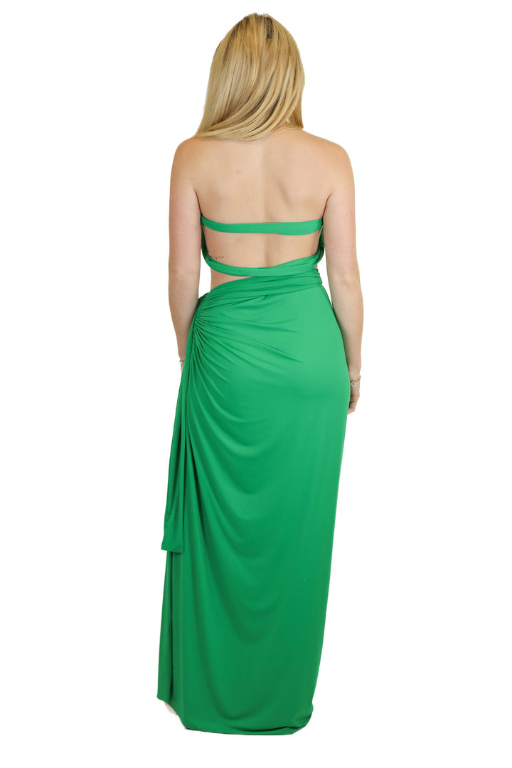 Vici emerald green midi skirt set (S)