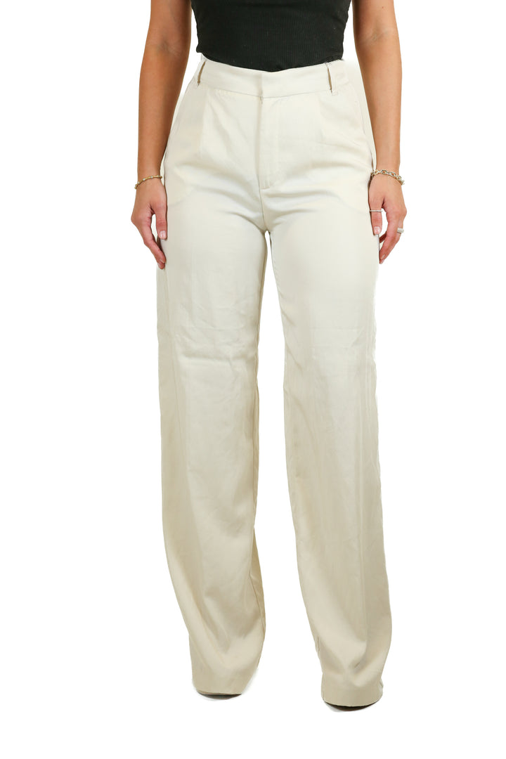 Zara Beige Wide Leg Trousers NWT (XS; Retail $40)